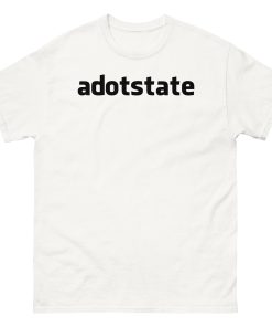ADOTSTATE Whiteout Tee – Minimalist Hip Hop Recording Studio Merch - Image 3
